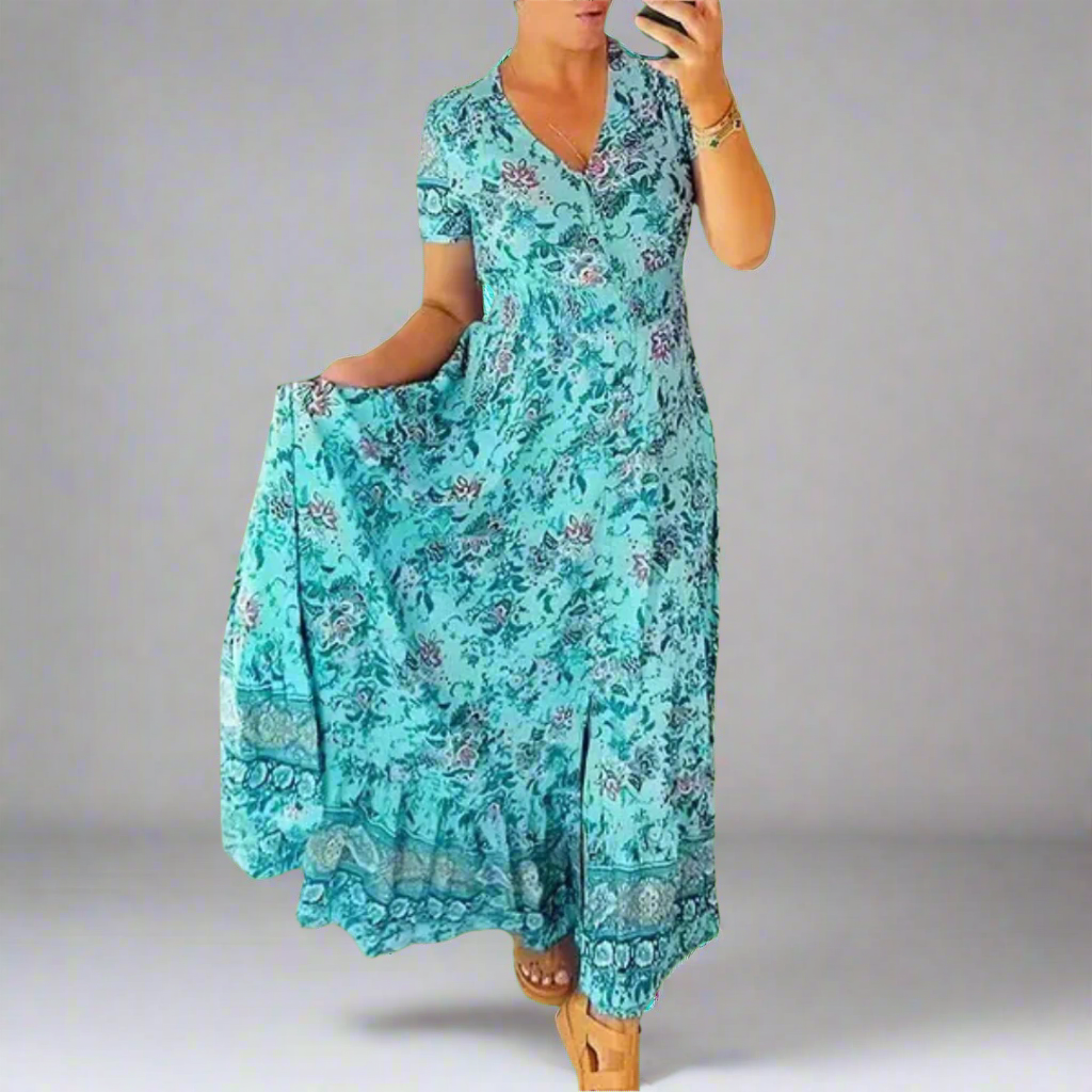 Gritta | Elegant Floral Pattern Dress