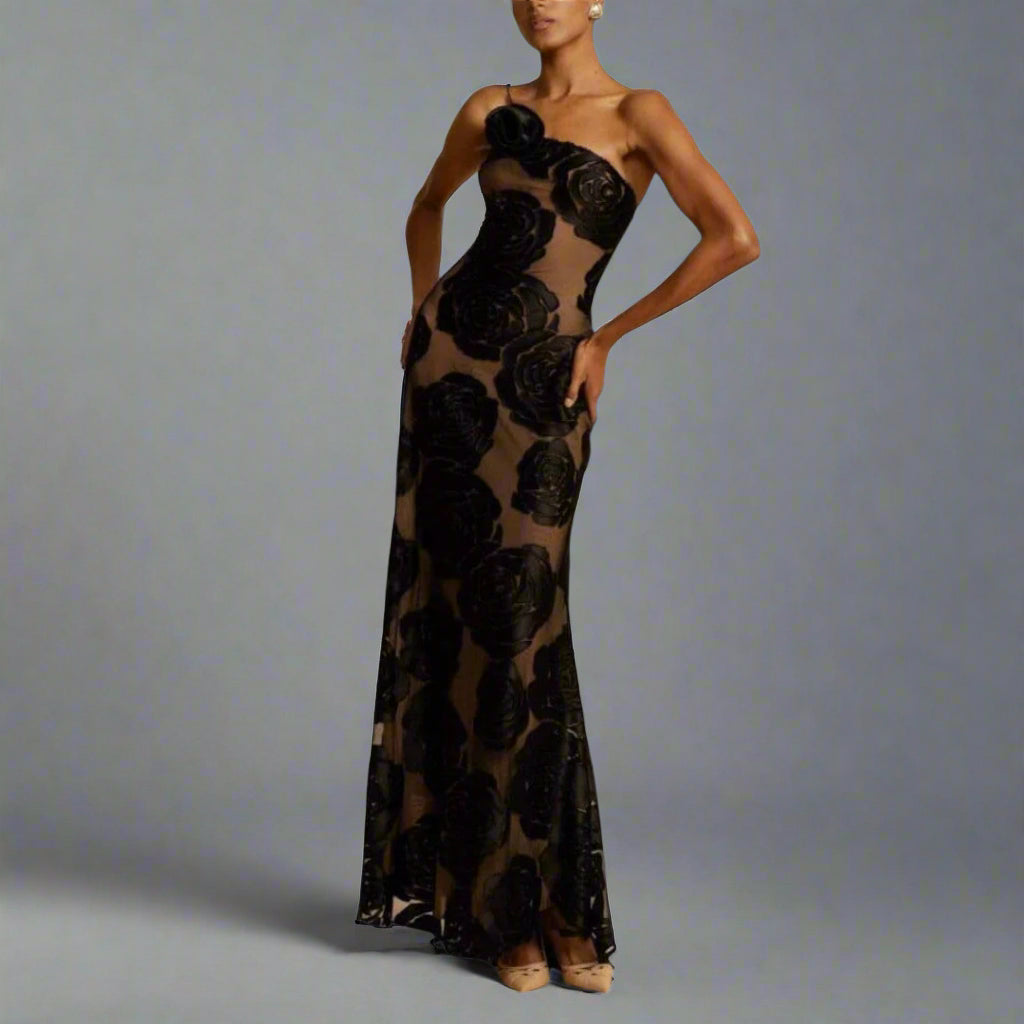 Hedda | Premium Maxi Dress with Floral Pattern