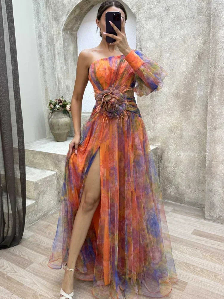 Olivia Elegant Split Dress