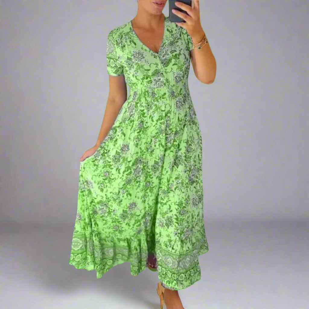 Gritta | Elegant Floral Pattern Dress