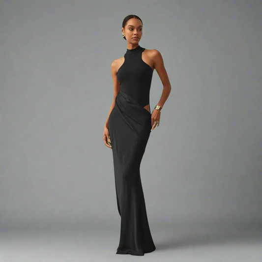 Luthmara | Elegant Satin Maxi Dress