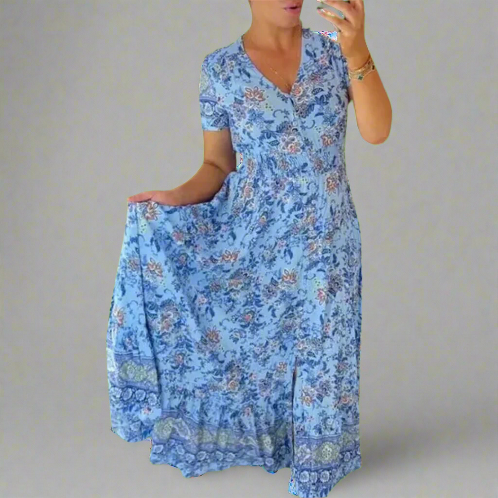 Gritta | Elegant Floral Pattern Dress