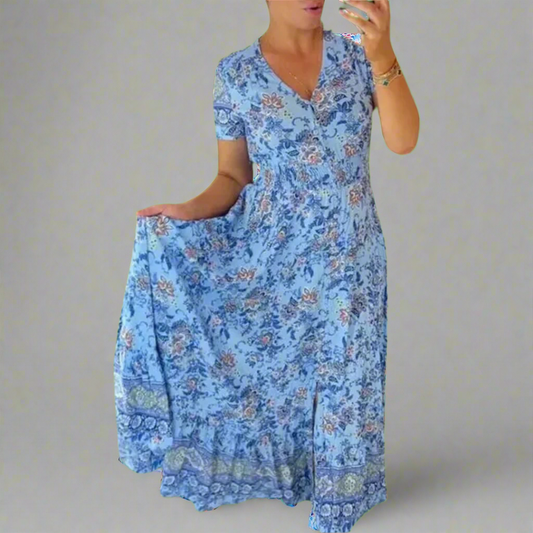 Gritta | Elegant Floral Pattern Dress