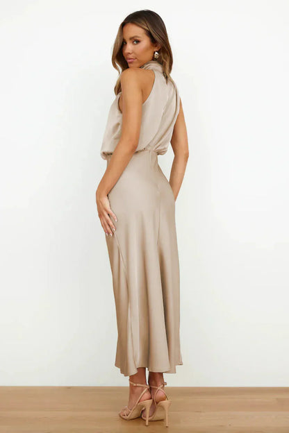 Rosea Backless Midi Dress