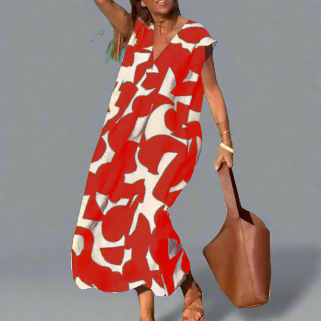 Daniela | Trendy Dress with V-Neck