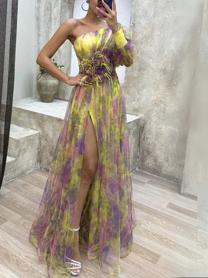 Olivia Elegant Split Dress