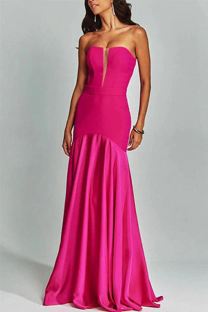 3 Colors Sleeveless Dress With Chest Wrap