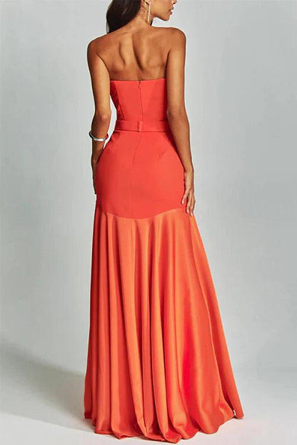 3 Colors Sleeveless Dress With Chest Wrap