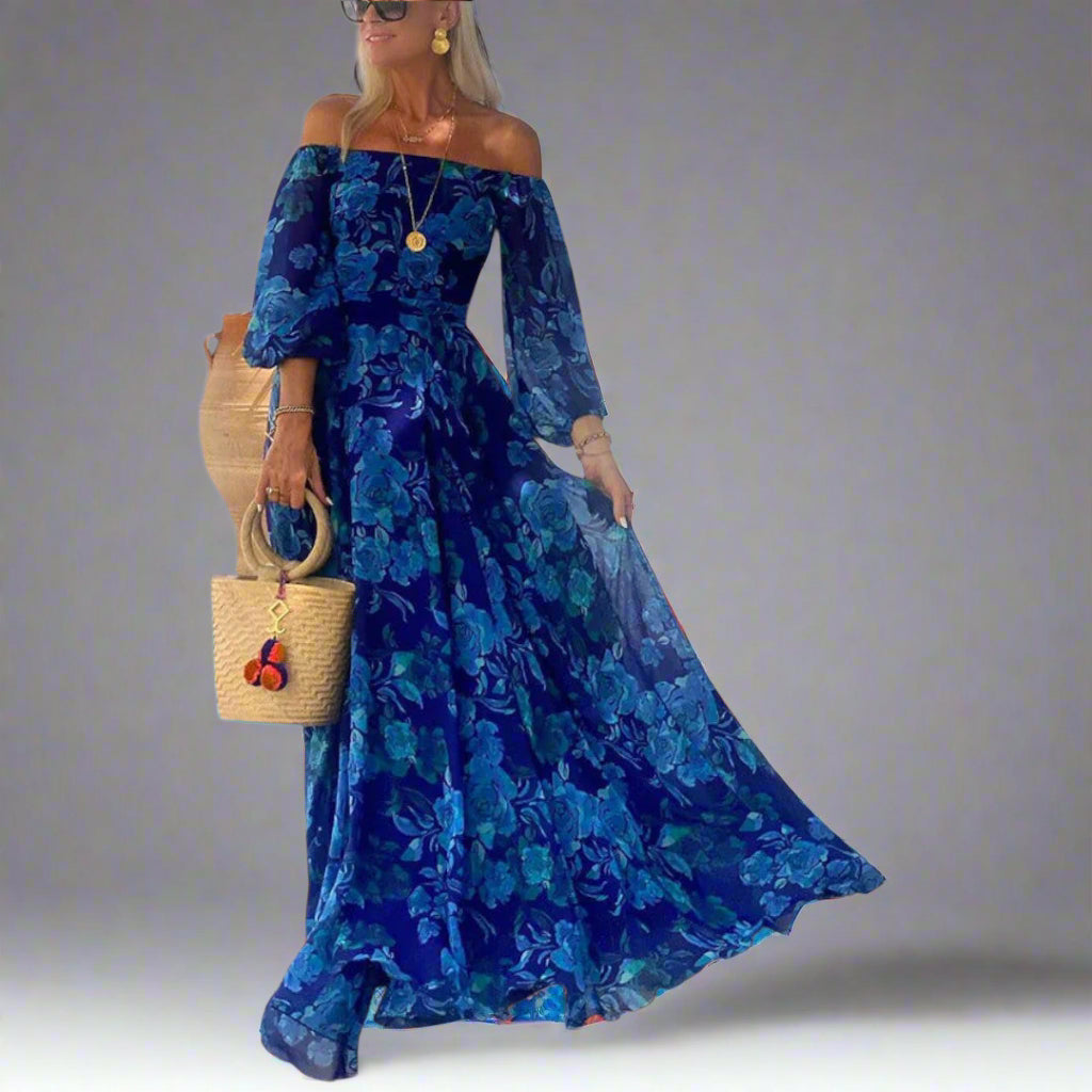 Annemarie | Premium Long Floral Dress for Elegance and Comfort