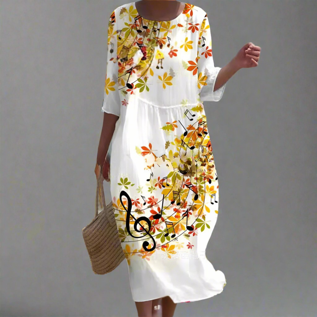 Gudula | Airy Maxi Dress with Floral Print