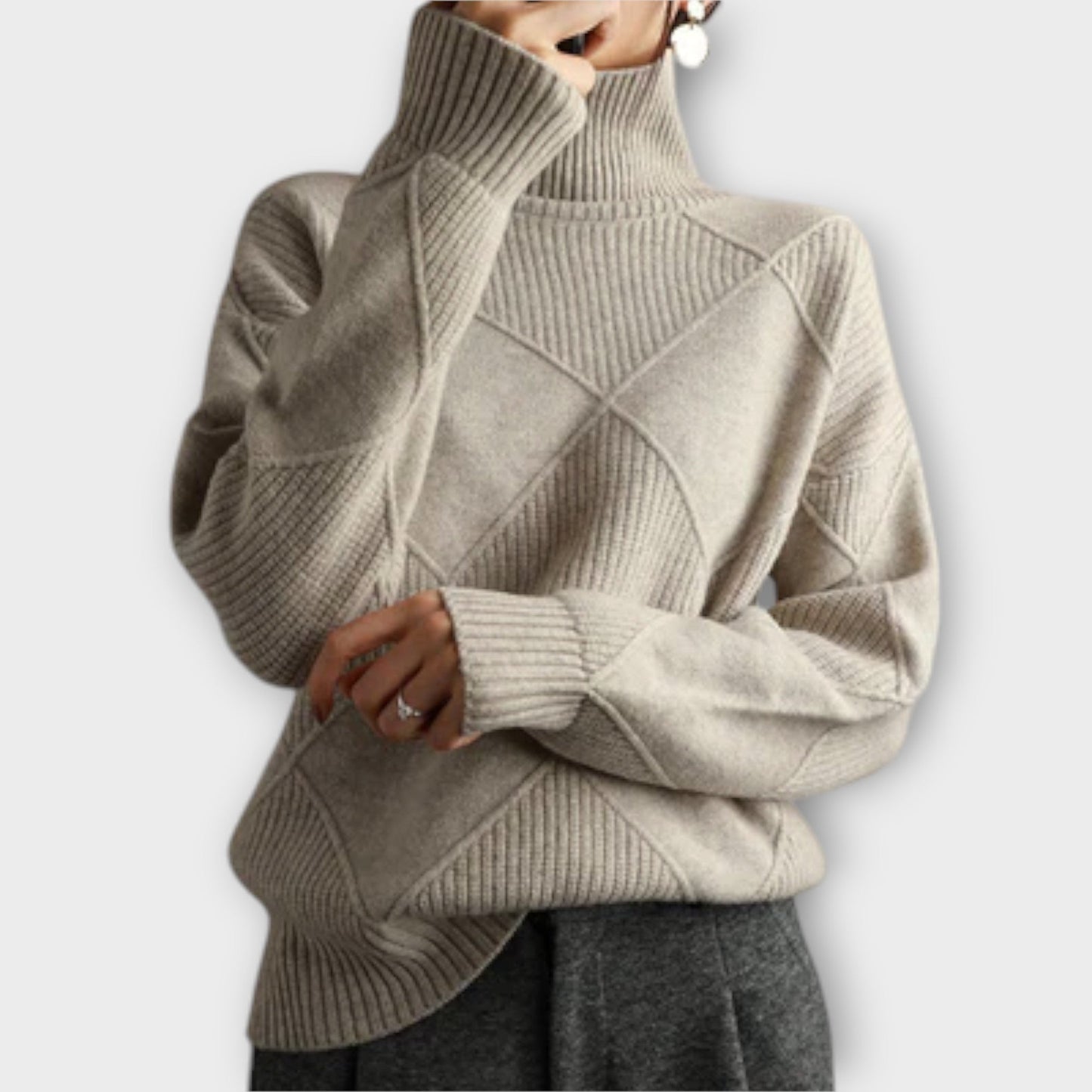Melanie – Cozy Cashmere Turtleneck Sweater