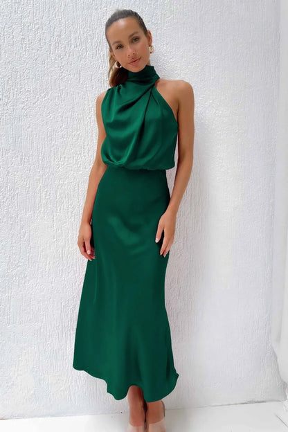 Rosea Backless Midi Dress