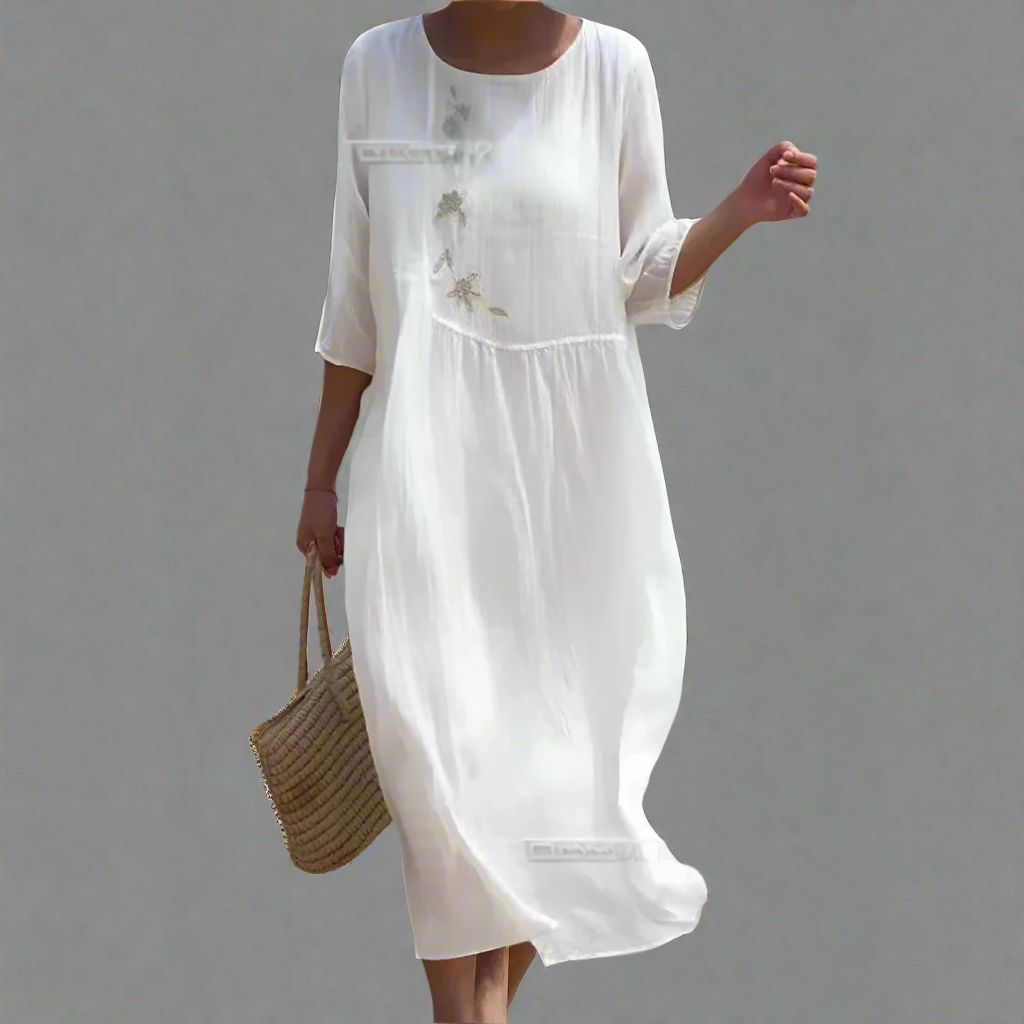 Gudula | Airy Maxi Dress with Floral Print