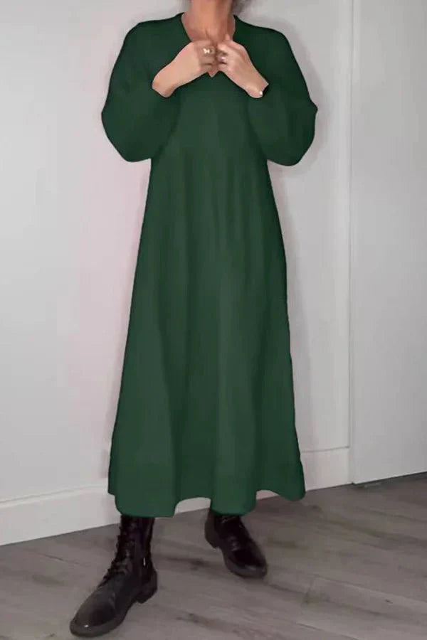 Penelope | V-Neck Linen Dress