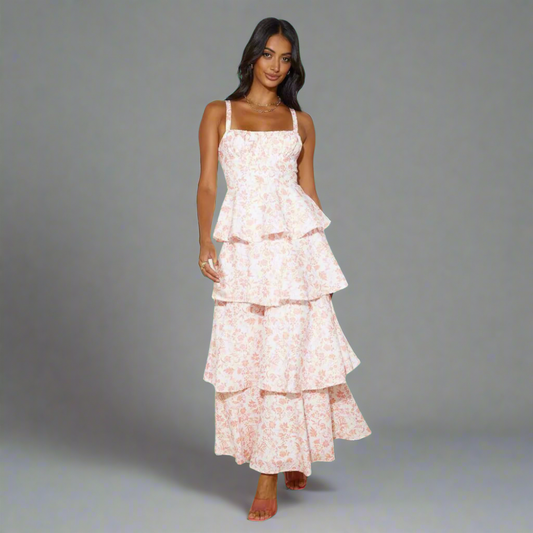 Freya | Summer Dress Made of Premium Fabric with Floral Print