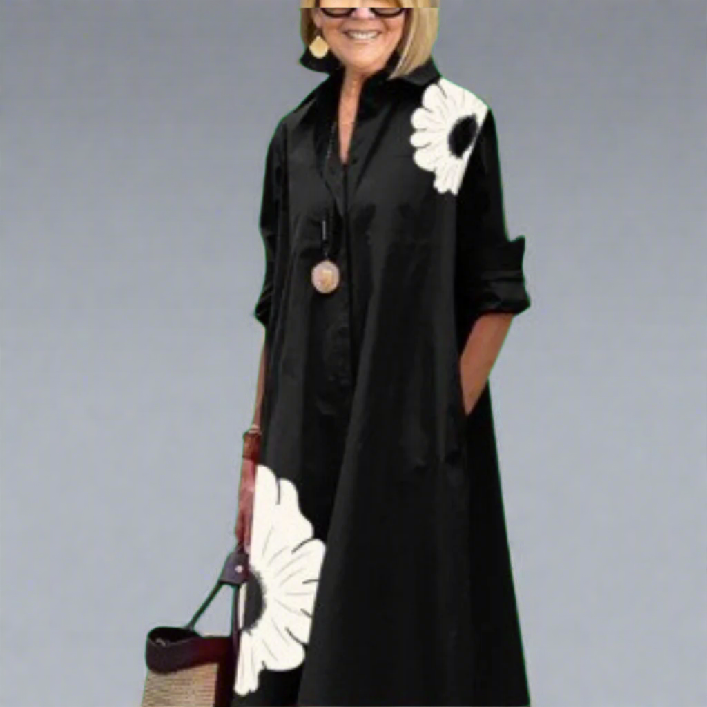 Christiana | Elegant Long Sleeve Dress with Pocket