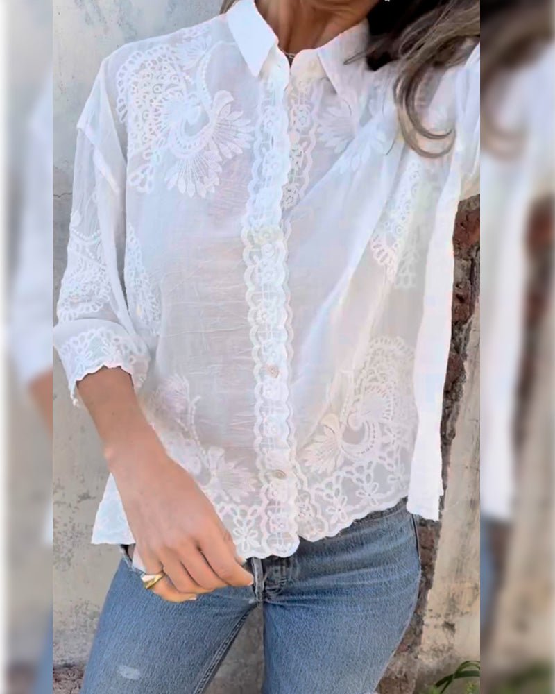 Talia | Classic Buttoned Blouse