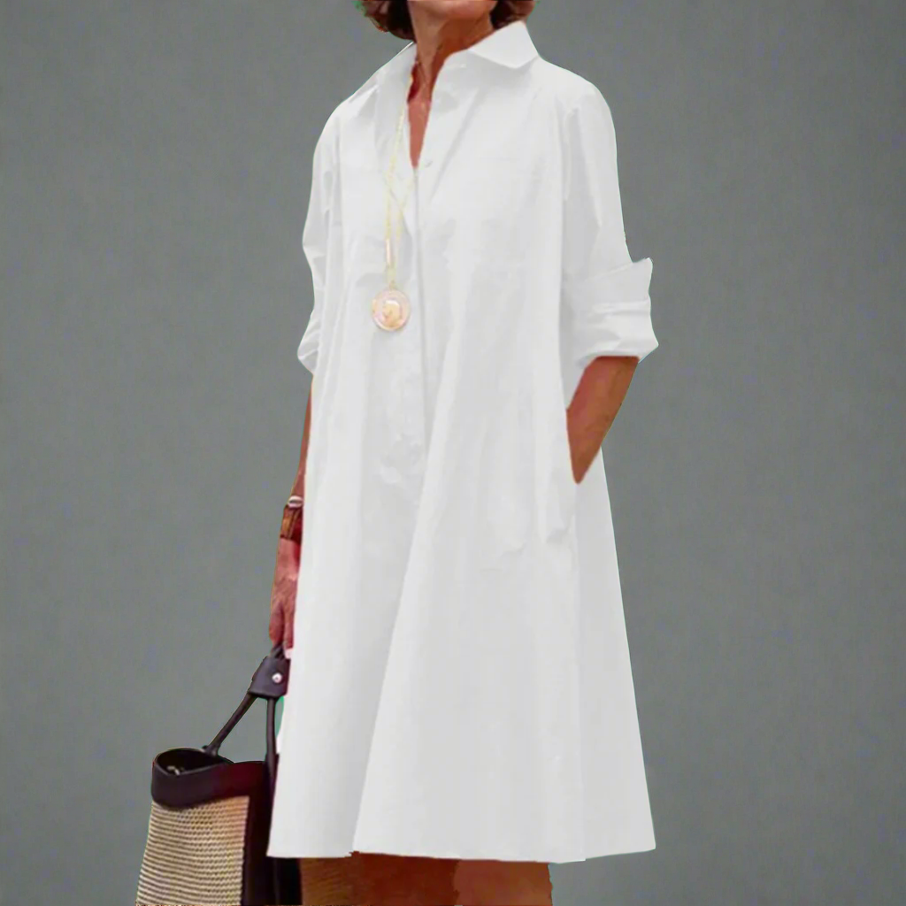 Dilia | Handmade Premium Midi Dress with Polka Dots