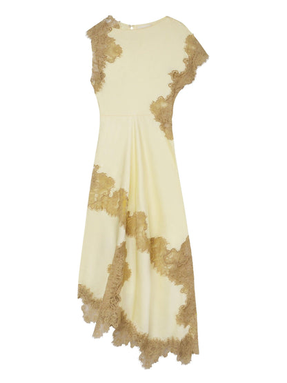 Satin and Lace Maxi Dress