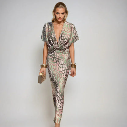 Isabeau – Sophisticated Silk Maxi Dress