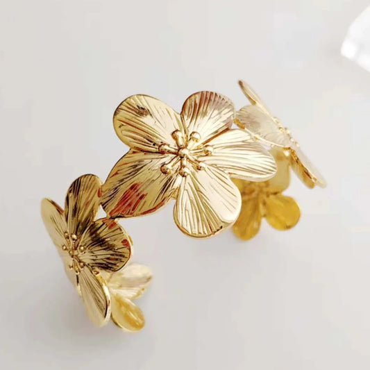 Floral Golden Bracelet