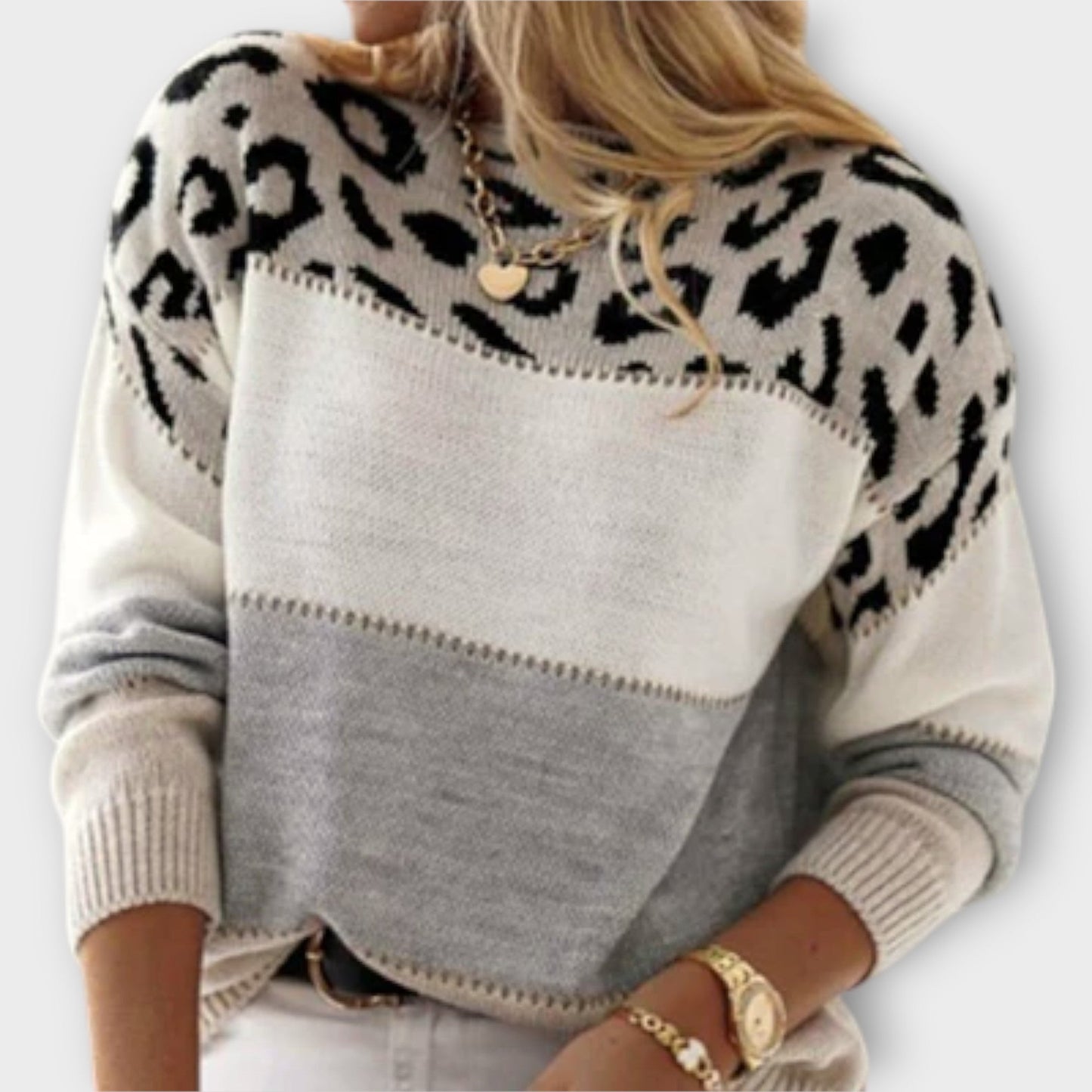 Cheyenne | Casual Leopard Print Sweater