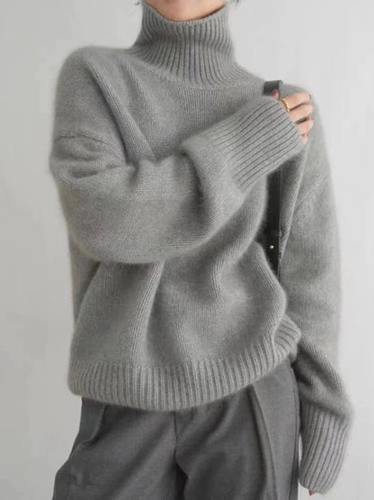 Isabella - High Collar Cashmere Sweater