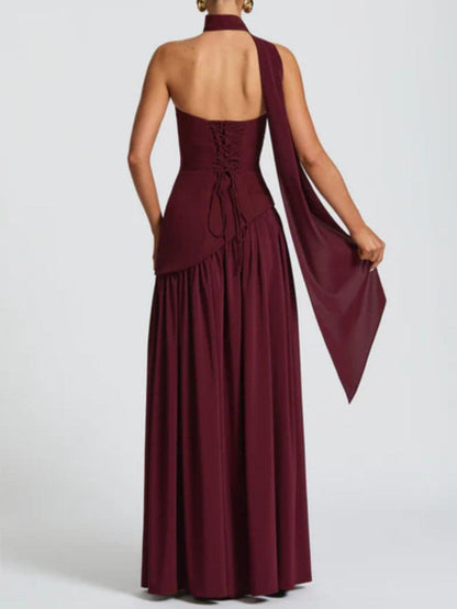 Maliyah Maxi Dress - Cherry Lacquer