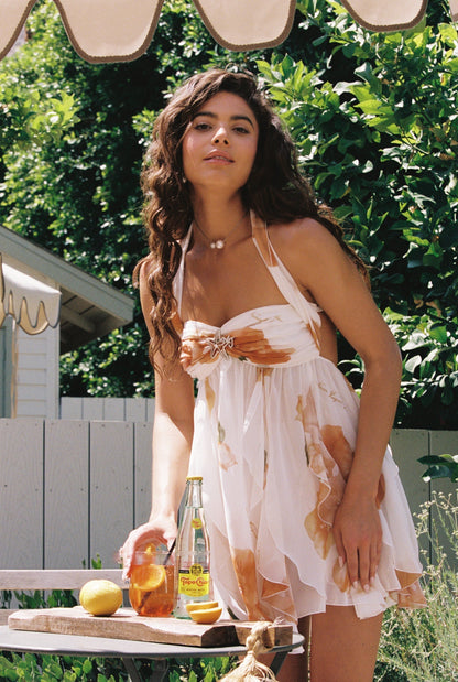 Arabella™ | Floral Chiffon Mini Dress