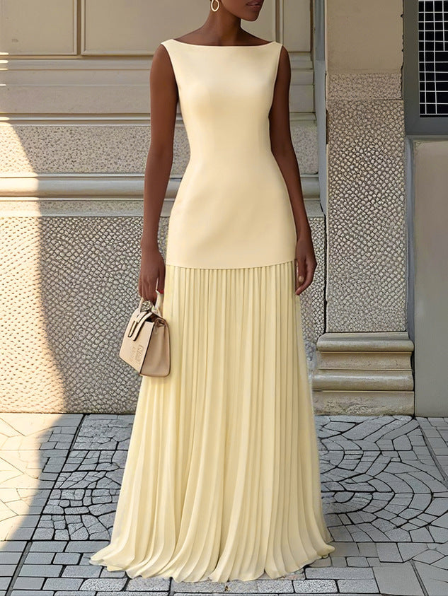 Serena - Pleated Maxi Dress