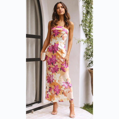 Floral print midi dress