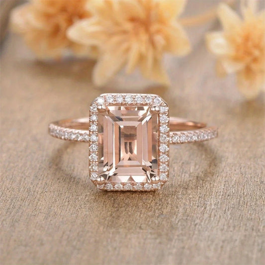 Rose Pink Crystal Ring