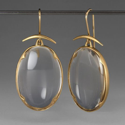 Vintage Crystal Golden Earrings