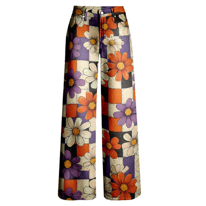 Women's Vintage Jeans Flares Loose Party