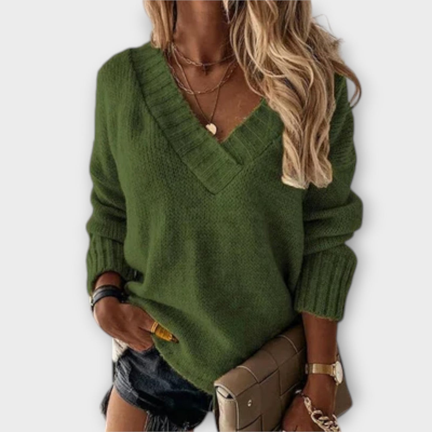 Jane – Cozy V-Neck Sweater
