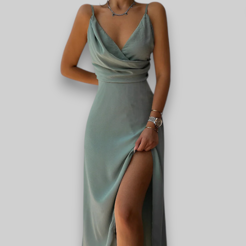 Noelia – Luxurious Satin Dress