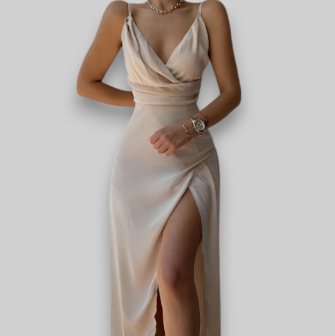Noelia – Luxurious Satin Dress