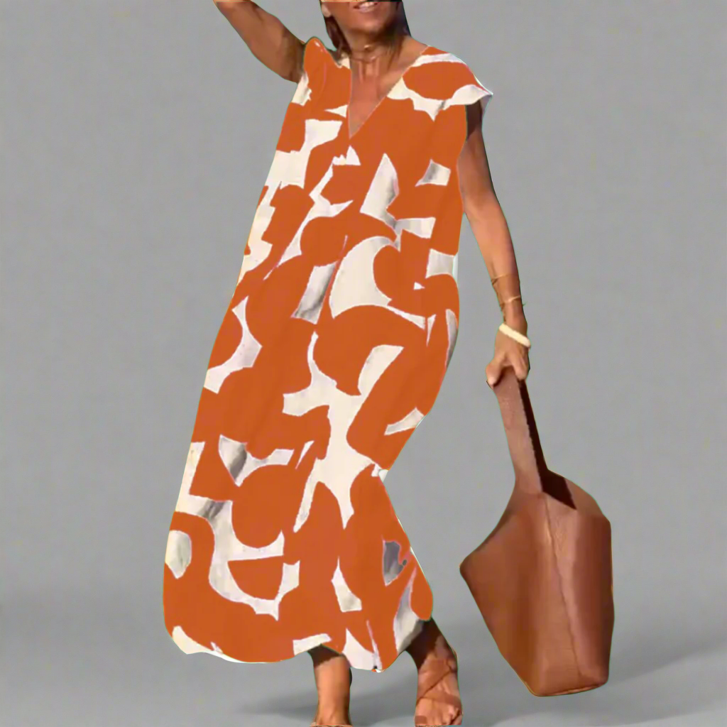 Daniela | Trendy Dress with V-Neck