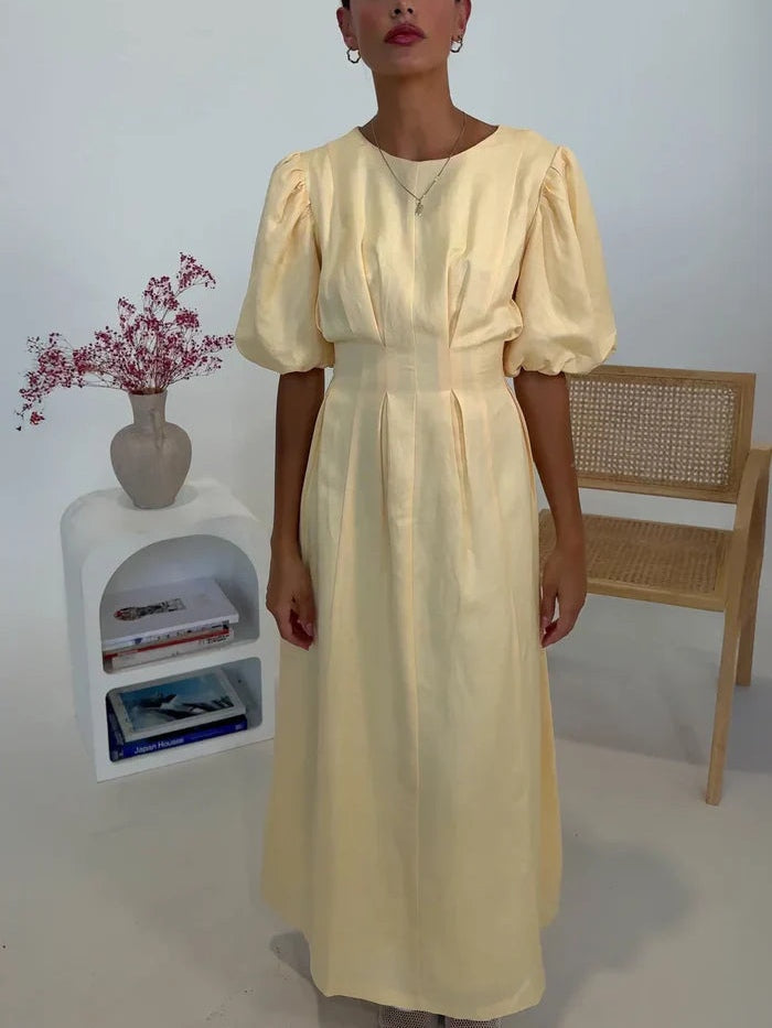 Butter Yellow Air Maxi Dress