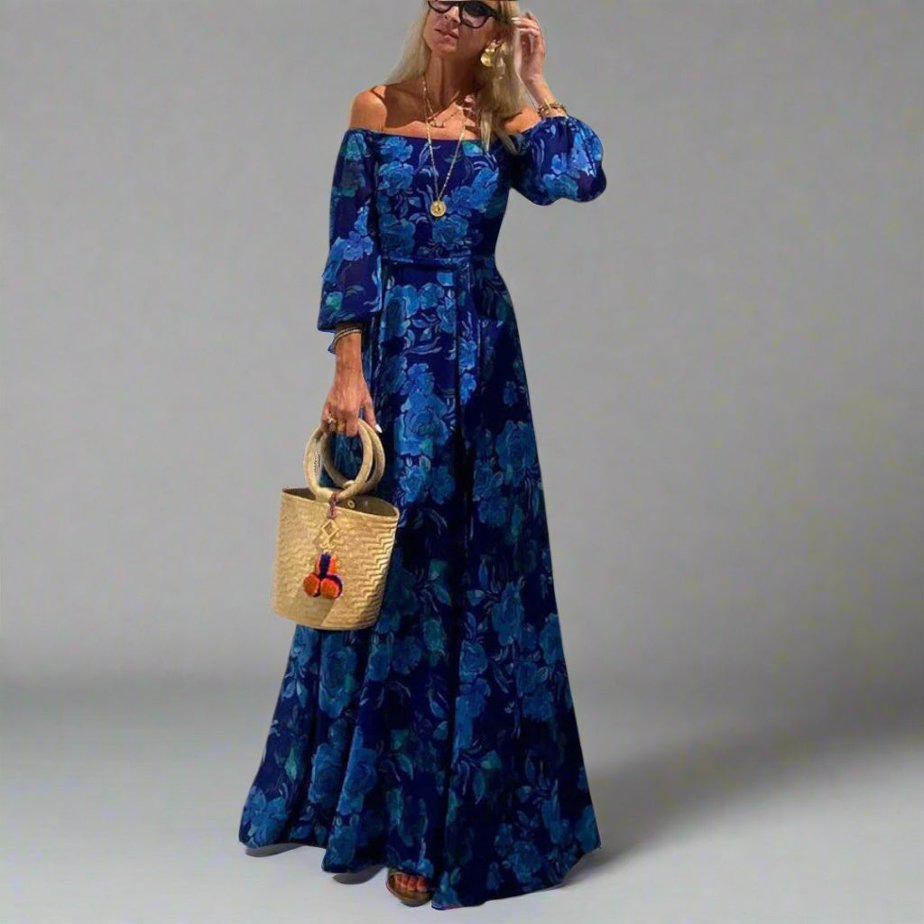 Annemarie | Premium Long Floral Dress for Elegance and Comfort