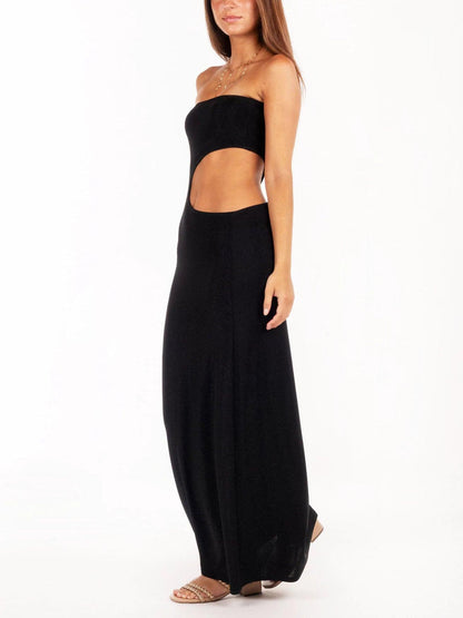 Off-The-Shoulder Sexy Hollow Polar Long Dress