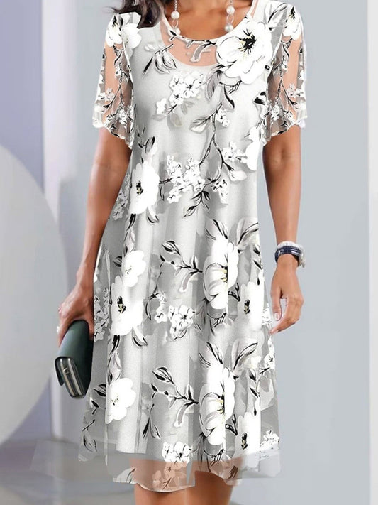 Chandra | Sophisticated Floral Dress