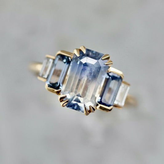 Vintage Blue Glass Ring