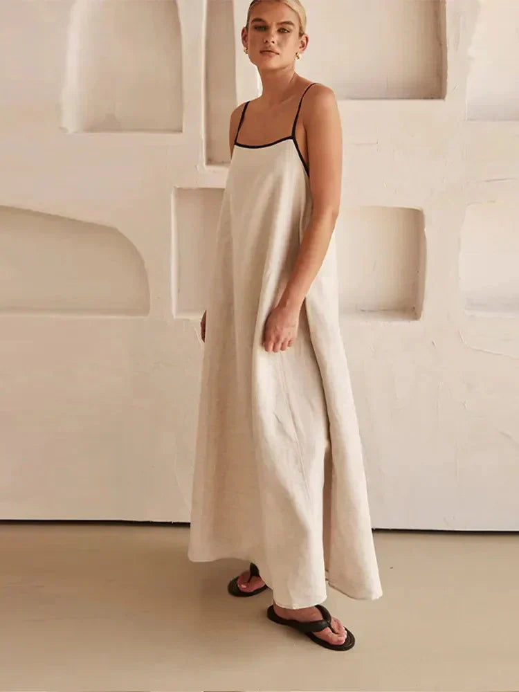 Rosea Flowing Sleeveless Maxi Dress