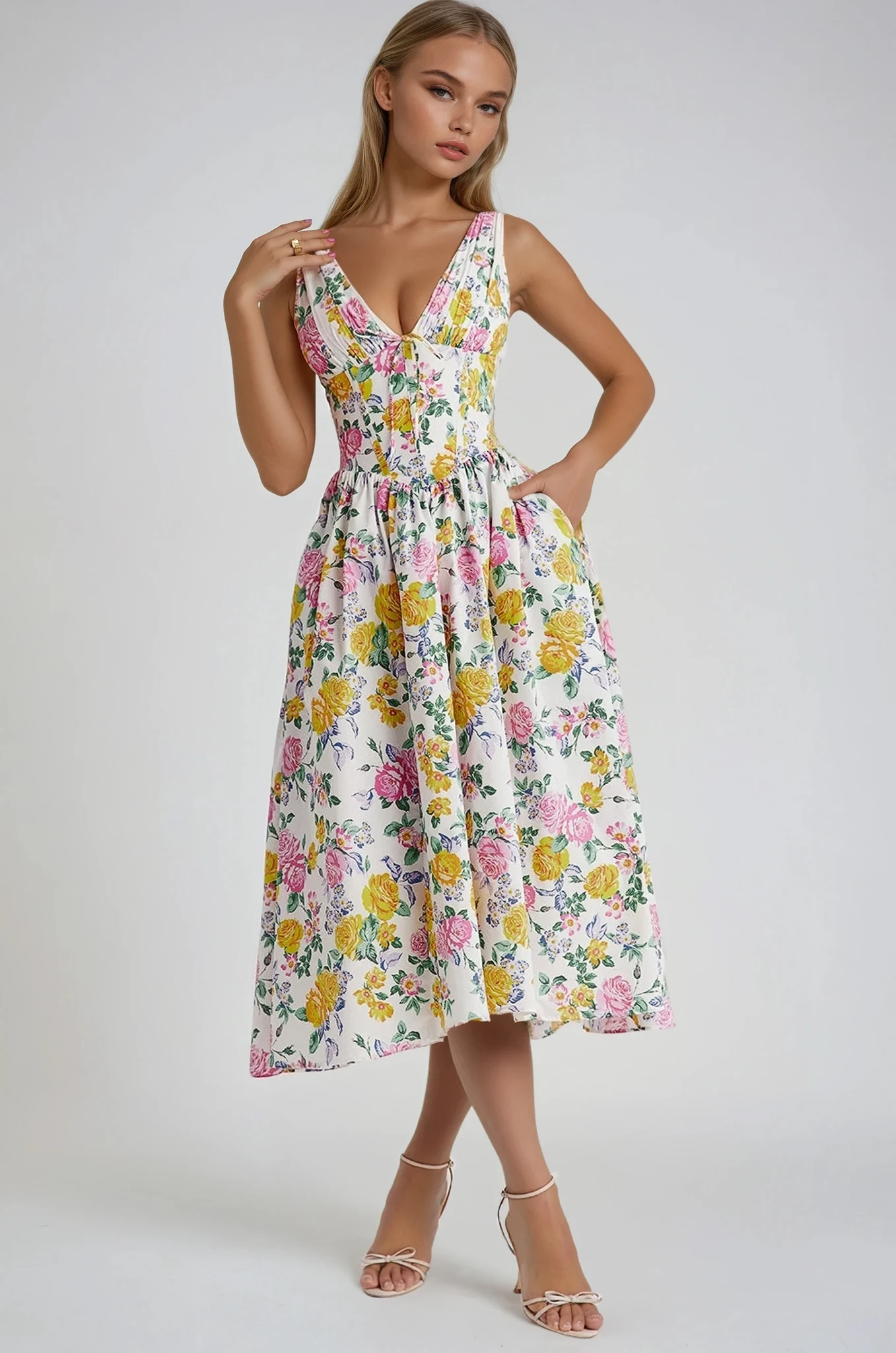 Elegant Summer Rosea Dress