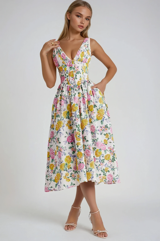 Elegant Summer Rosea Dress