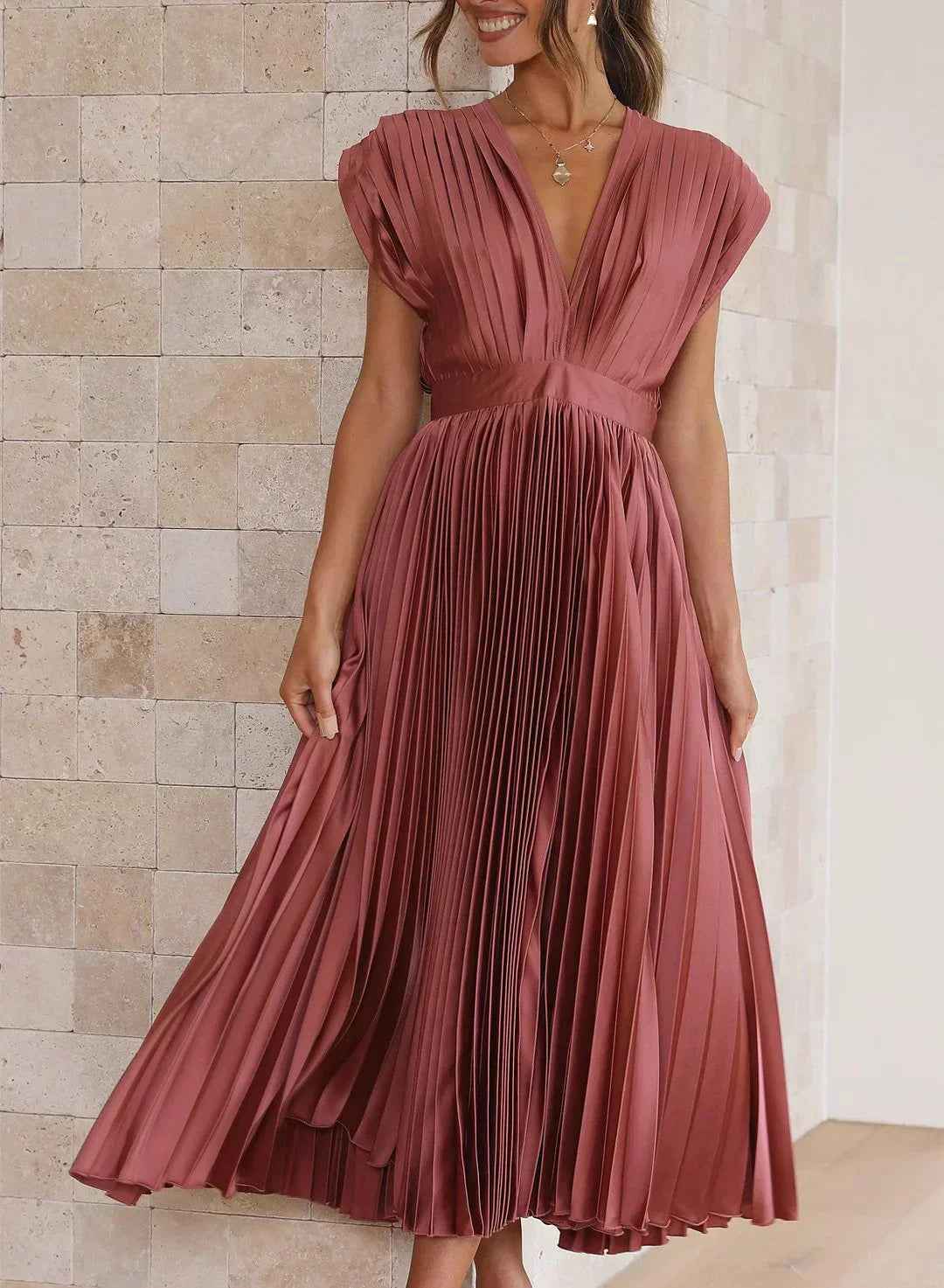 Rosea Longline Draped Dress