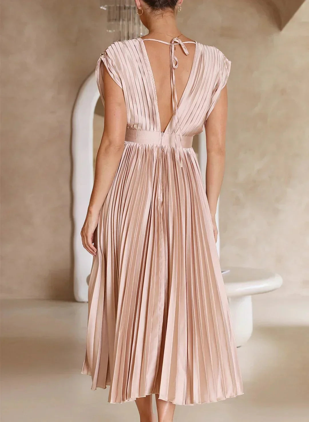 Rosea Longline Draped Dress