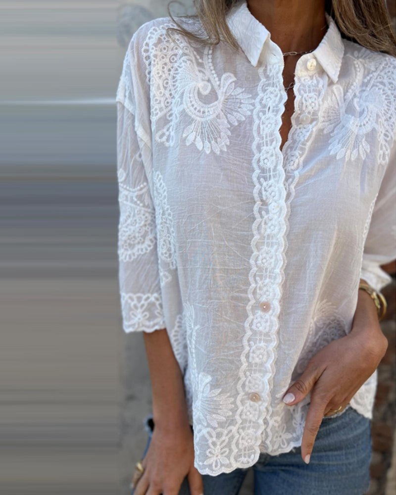 Talia | Classic Buttoned Blouse