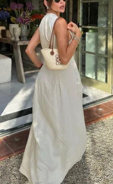 Sleeveless High Waist Dress